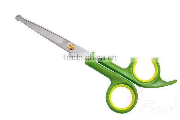 2 Pcs Set Ball (Round) Safety Tip Dog & Pet Grooming Scissors