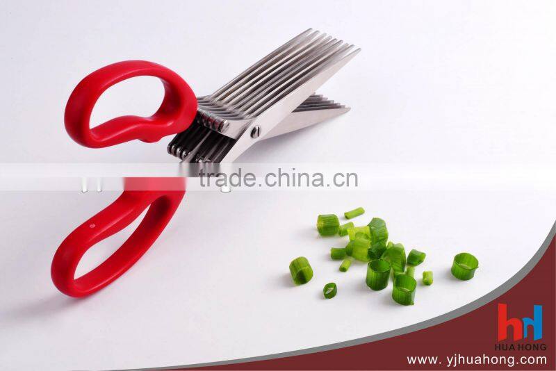 8" Herbs & Paper shredder scissors with 9 blades