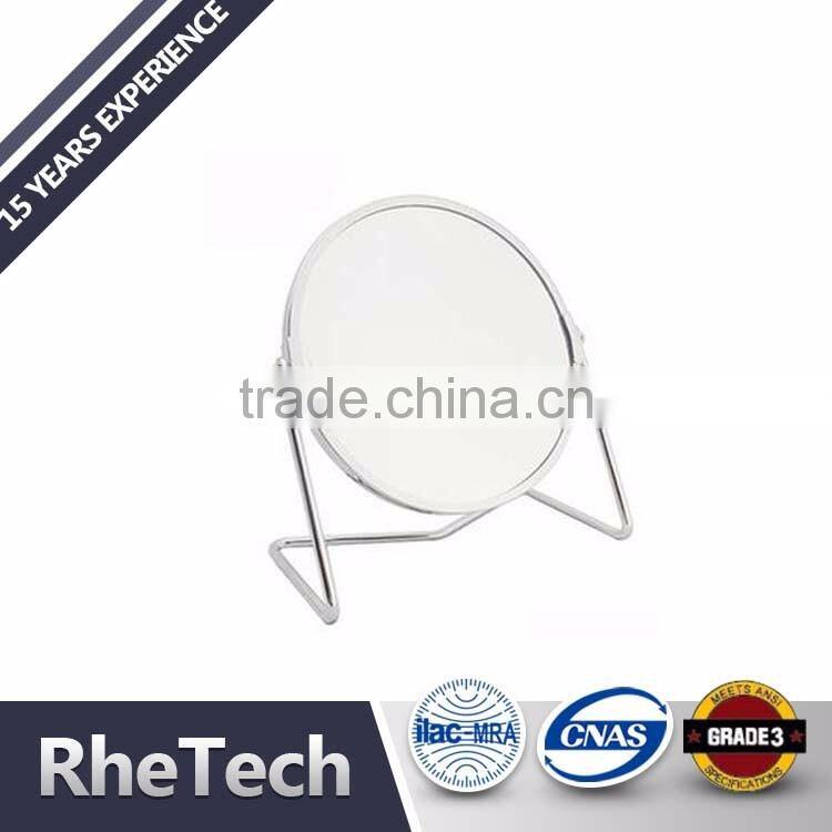 Custom Metal Round Double Sides 3X Magnification Desktop Makeup Mirror