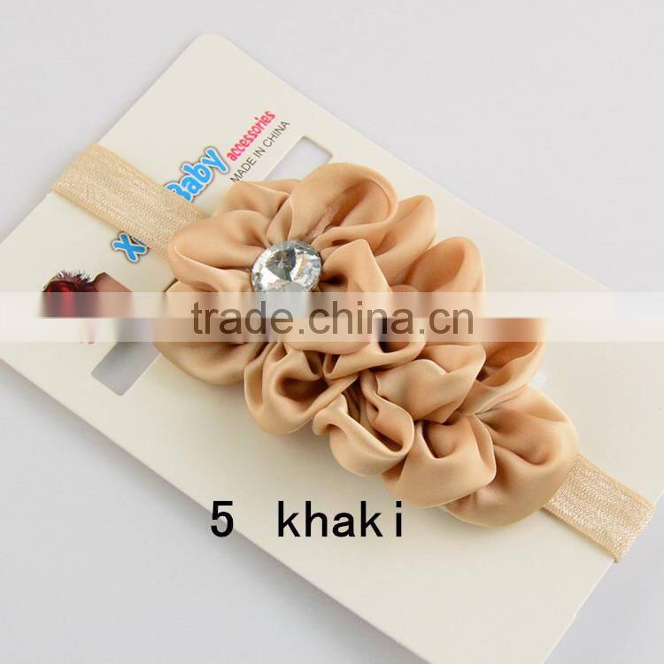 Hot Sale Kids Girl Baby Turban Headband Kids Hairband Hair Accessories Wide Lace Baby Elastic Headband Wholesale