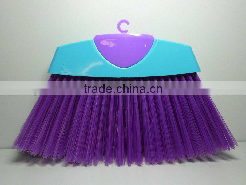 Soft bristle plastic broom