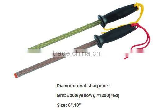 Diamond oval sharpener