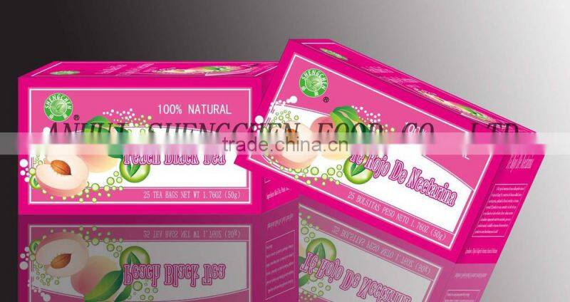 High quality Wholesale Peach Black teabag with competitive price, flavour teabag