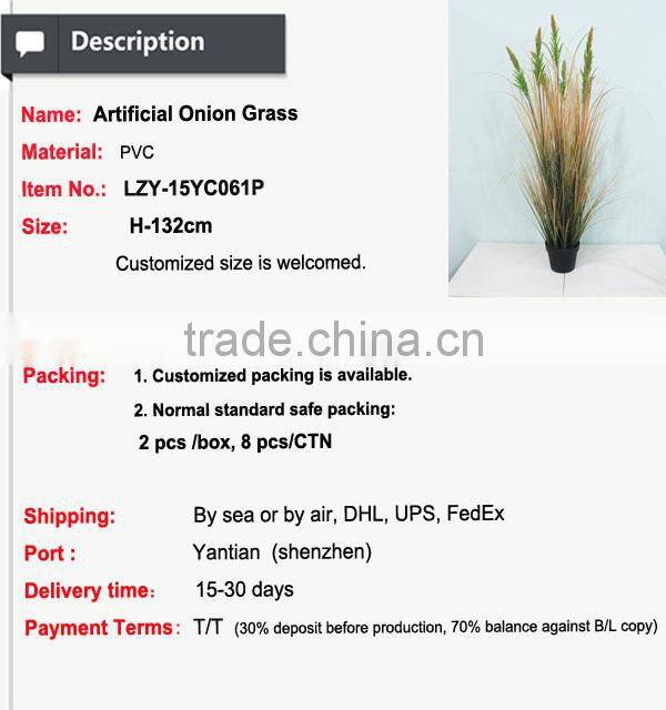Wholesale artificia with flower auturm bamboo onion grass