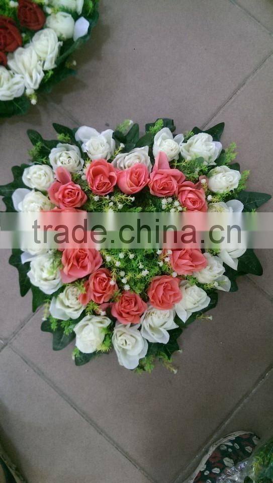 40*38cm real touch silk cloth artificial flower wall wedding backdrop decoration