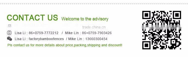 factory sale natural cheap customized plastic coated artificial bamboo fence