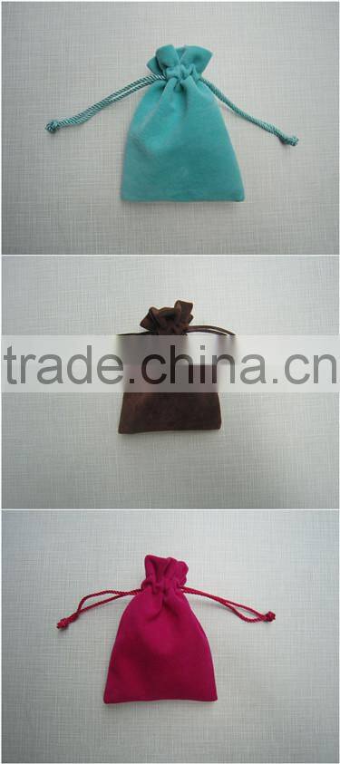 cheap suede fabric bag for jewelry packing