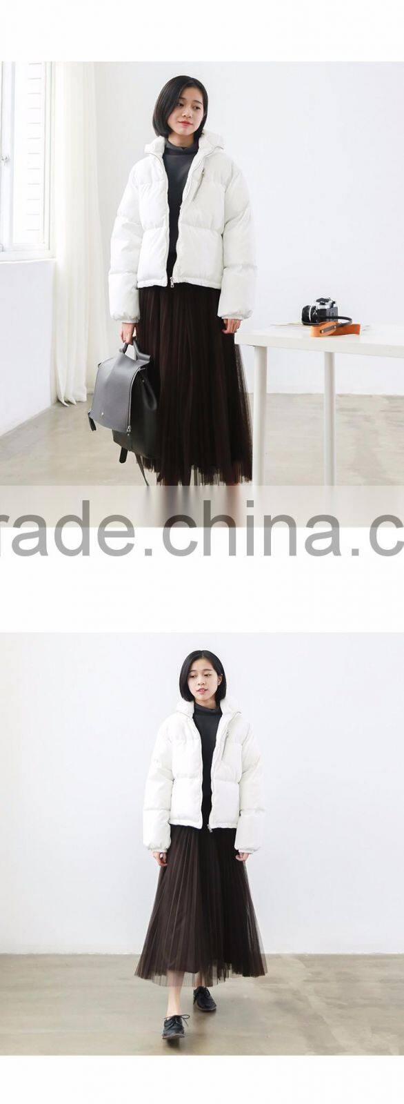 2016 customized manufacture fashionable Wholesale women's plain color chiffon double layer ladies skirt