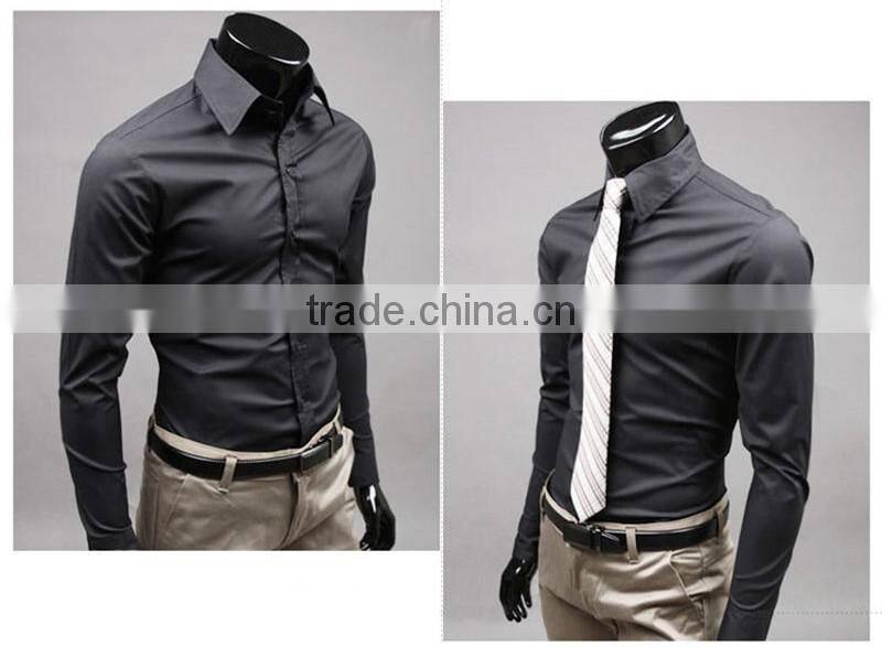 SZXX Latest Casual Formal Shirt Pattern For Men Slim Fit Shirt