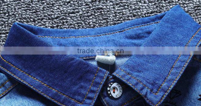 Children clothing OEM boy's denim shirt High quality Summer Fashion Baby Boy's cowboy shirts