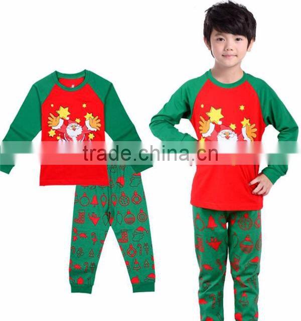 Cheap Wholesale Fashion Nightwear Cotton Kids Christmas Pajama sets