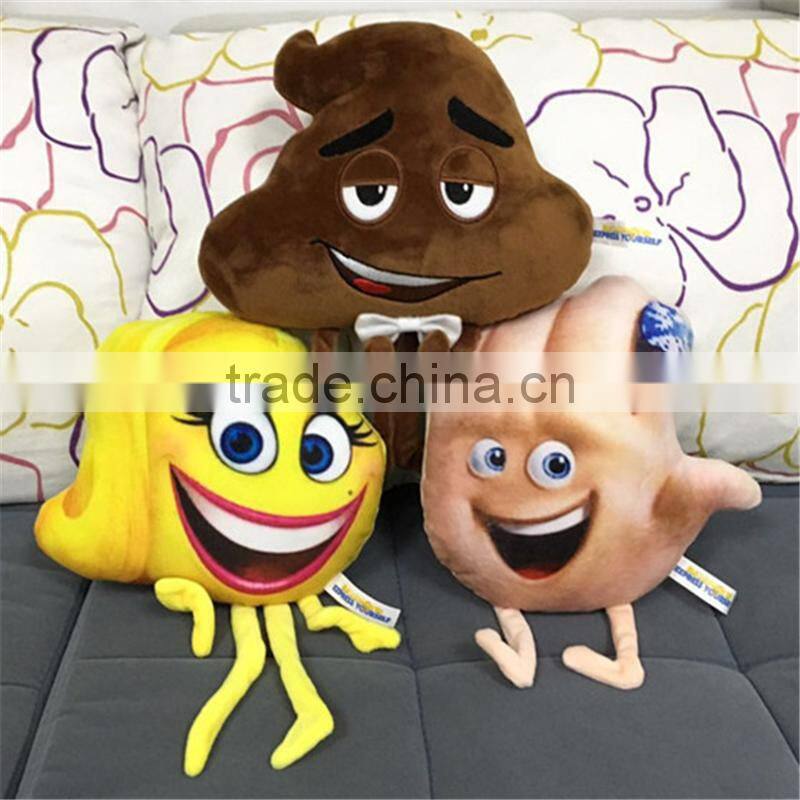 Cartoon characters Fantasy Adventure Emoji Movie plush toys for baby kids