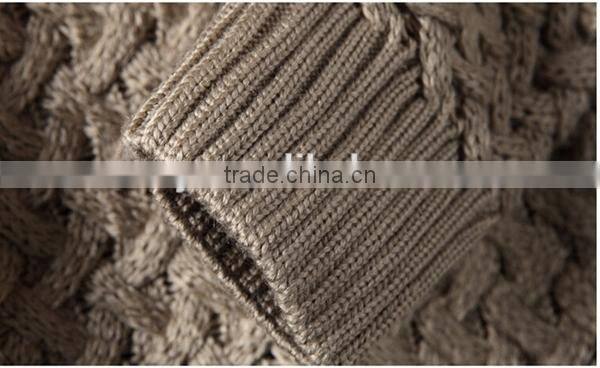 Crew neck 3D pattern fashion sweater for men