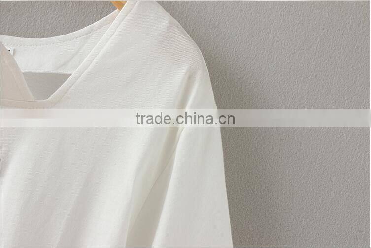 Female summer small pure and fresh and the short sleeve T-shirt loose thin sweet