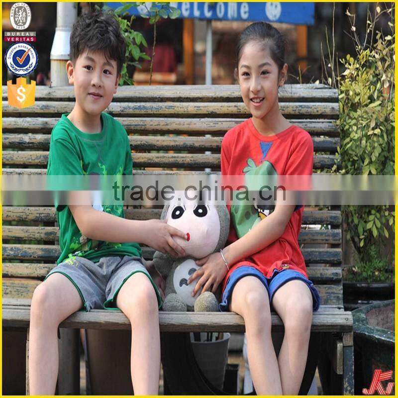 fashion custom printing design short sleeve t-shirt kids models