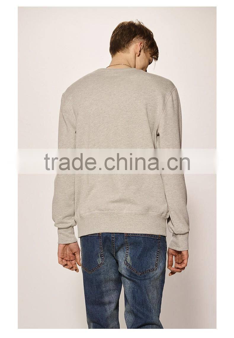 2017 french terry comfort color custom wholesale crewneck pullover no hood sweatshirt