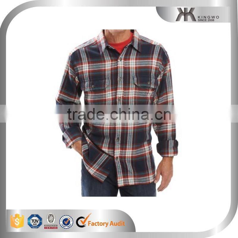 OEM Plaids Design Flannel Cotton Shirts China Suppliers Mens Shirts