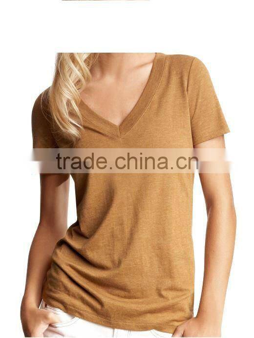 WOMEN'S STRIPED CREW NECK T SHIRT