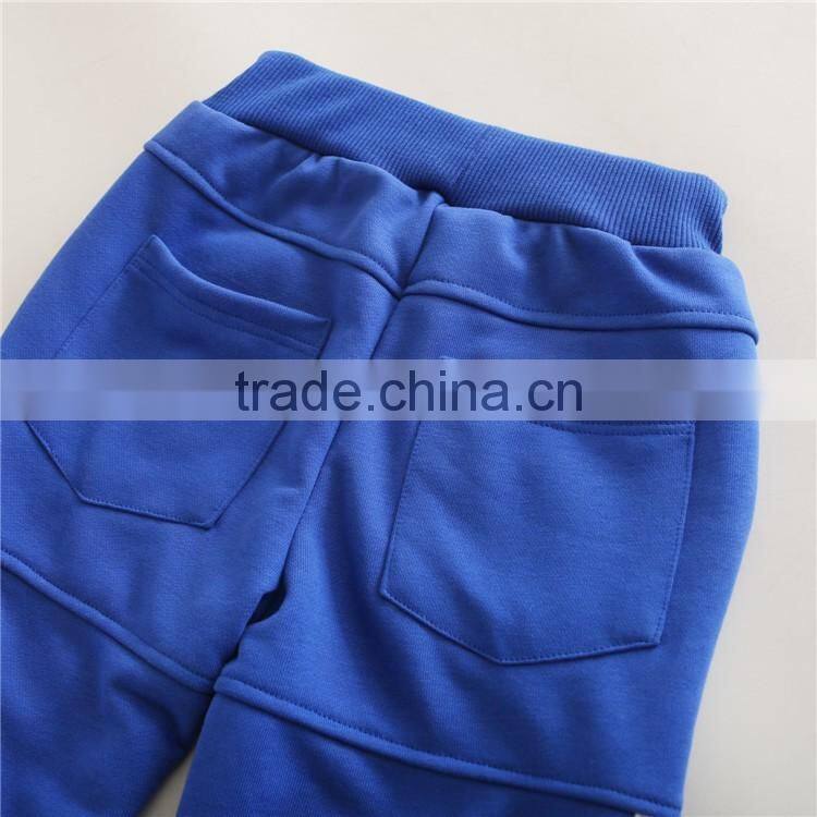 high quality 100% cotton school children age 4-14Years kids jogging pants/cheap custom design kids sports track pants