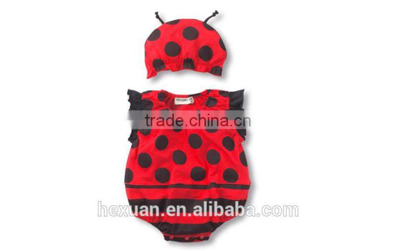 cute printed cotton short sleeve baby boy clothes set romper