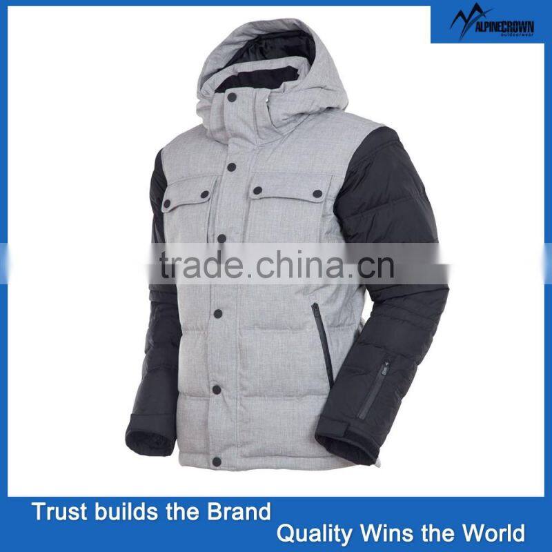 Custom european new style men down jacket for winters