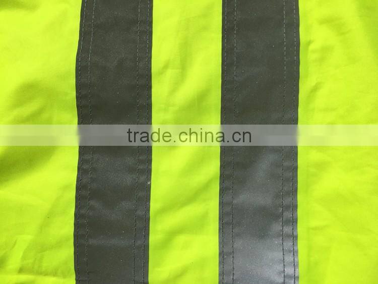 EN343 Safety hi vis coat reflective tapes jacket with ENISO 20471