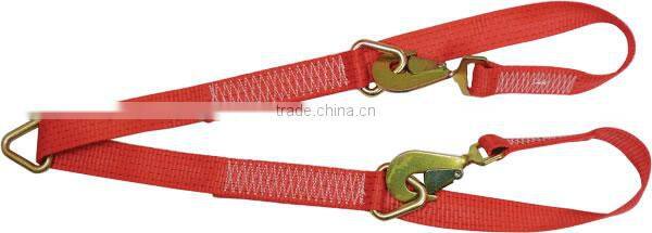 2" twisted snap hook for 50mm cargo lashing belt(polyester webbing)