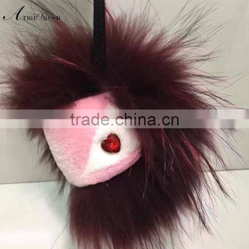 New style great promotional item fur accessories handbag decoration monster