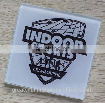 glass tile with coating for sublimation blank glass coasters