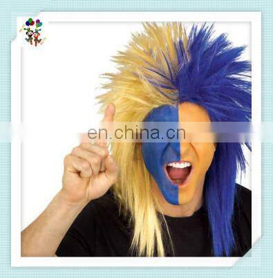 Two Colors Sports Fan Punk Rock Party Synthetic Wigs HPC-0042