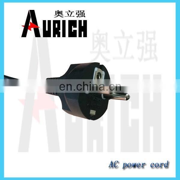 Ac power cord used widely in Europe VDE certification;electric wires