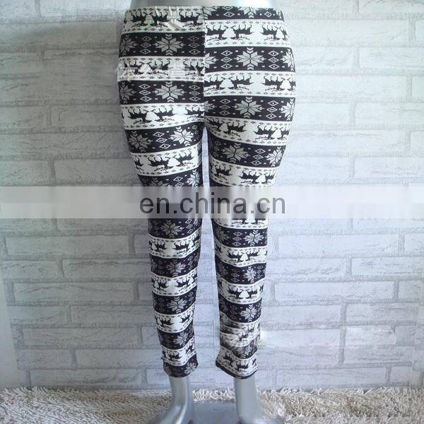 Trendy Christmas Snowflake Deer Woolen Leggings 37 Colors IN STOCK