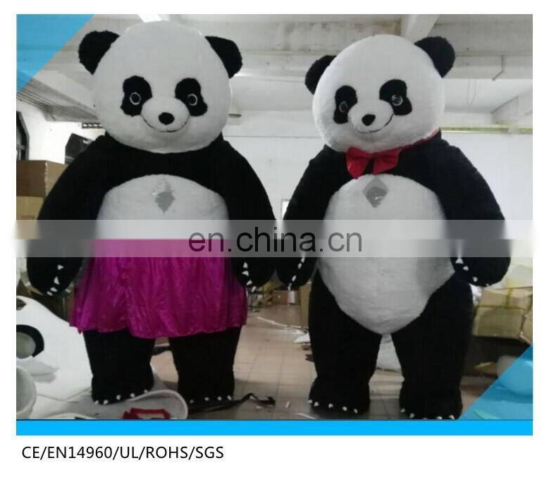 3 meter high 10 feet dancing panda costume ,lovely boy and girl panda mascot costume