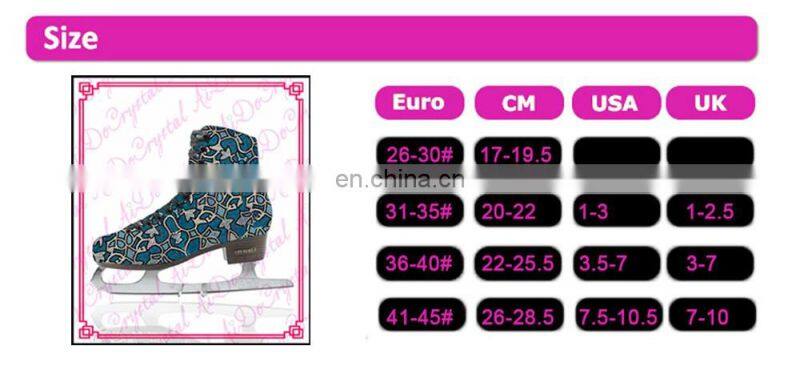 Aidocrystal Hot selling best price China manufacturer oem blue figure skating ice shoes