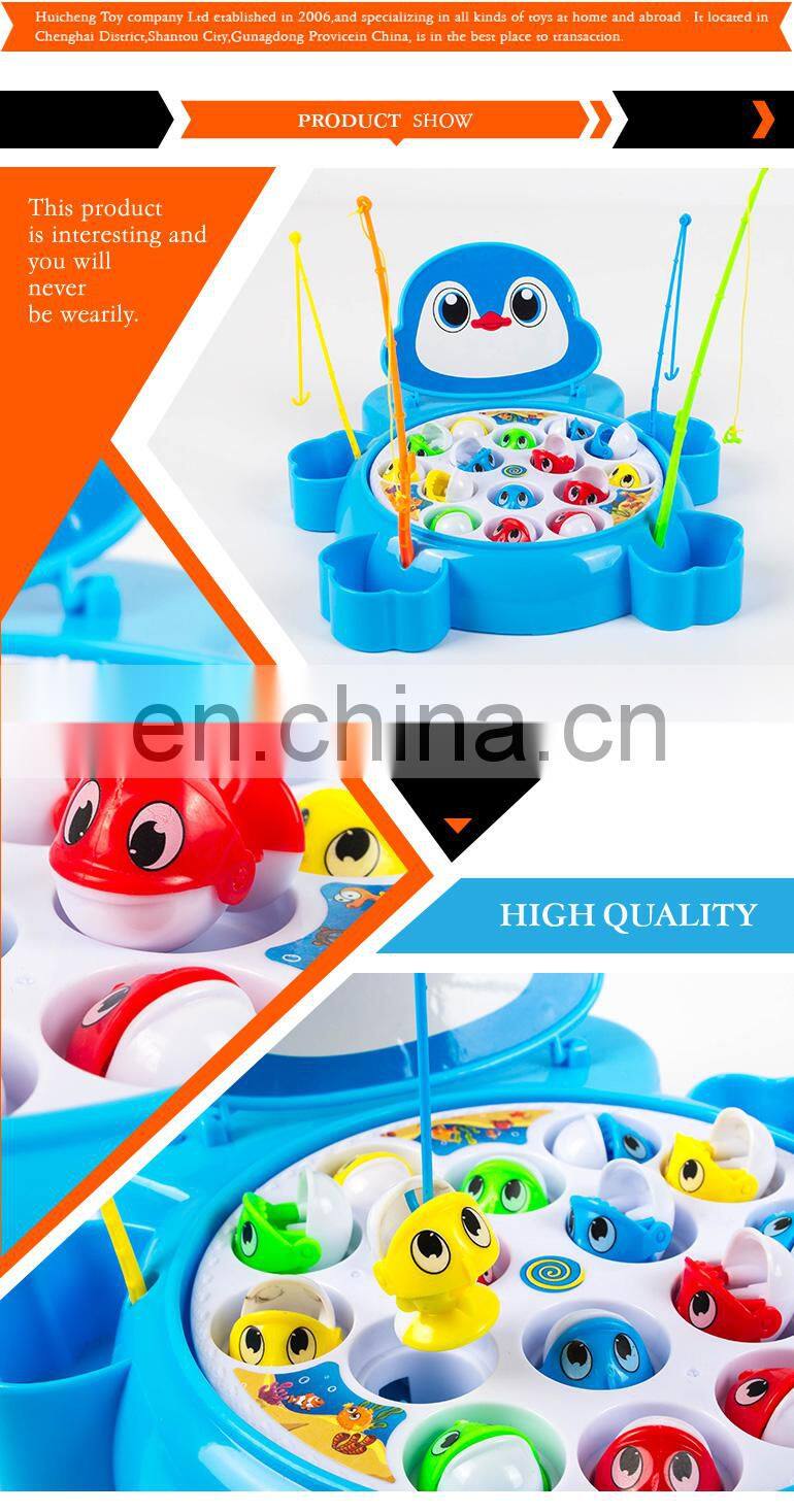 toys 2018 electric magnetic penguin fishing children toys educational game for sale