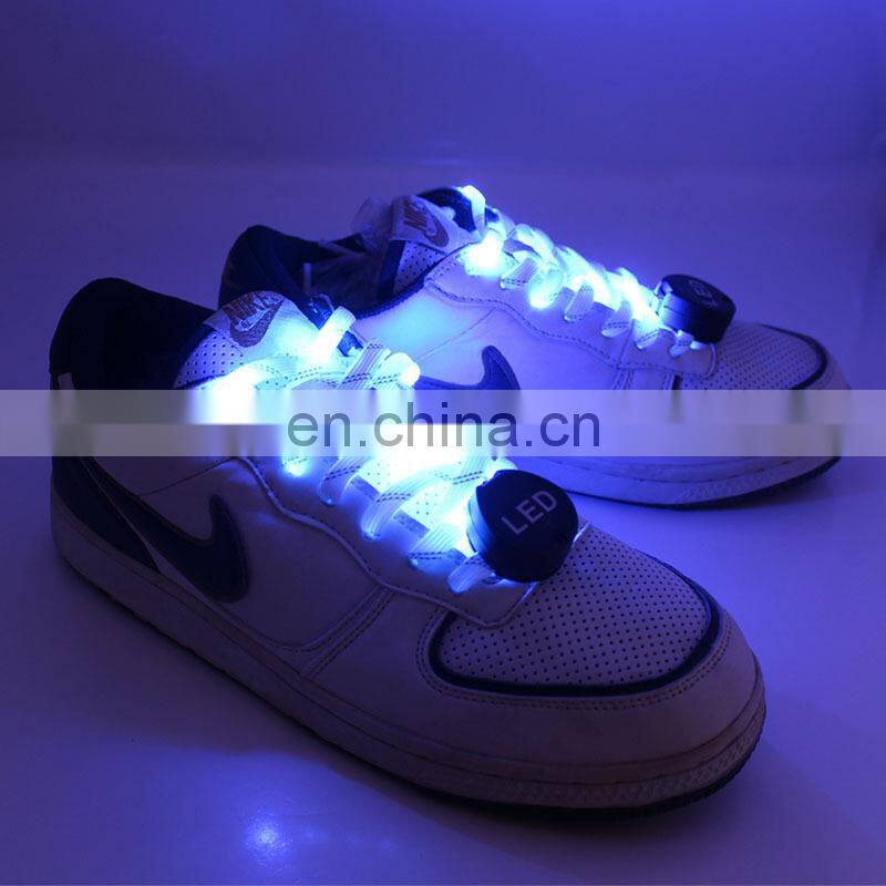 NEW arrival rechargable led shoelace electric shoelaces nylon led shoelace