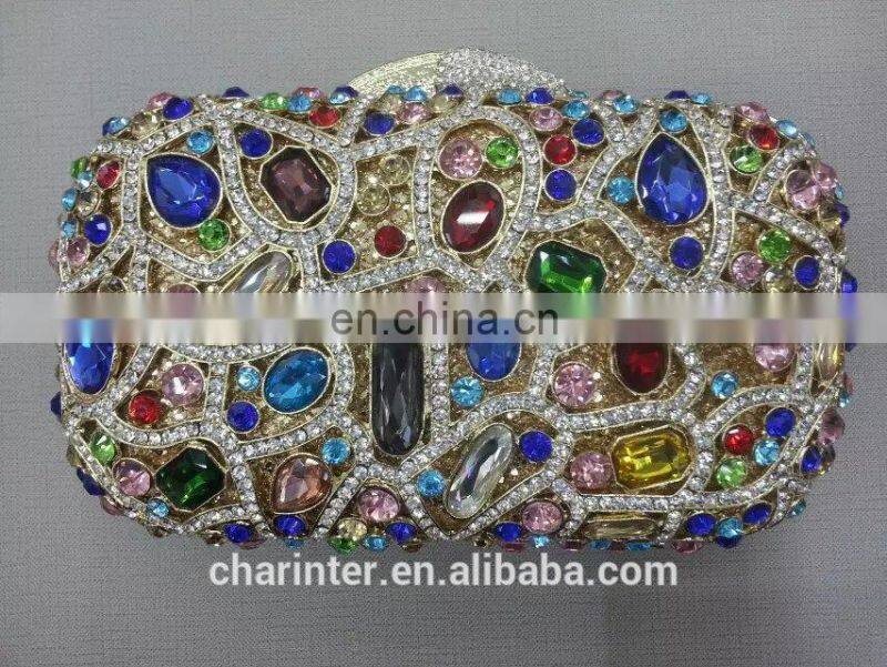 latest design crystal evening clutch purse(BOG71-3)