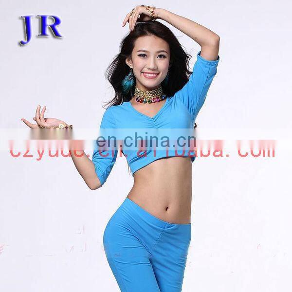 New designs Belly dance practice crop top S-3027#