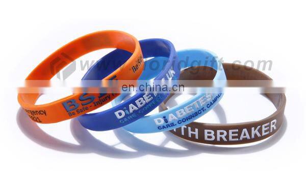 Personalized newest fashion cheap custom silicone bracelets