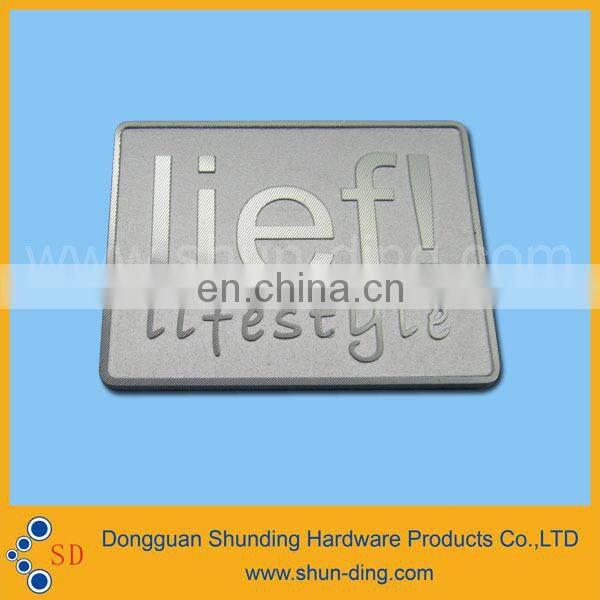 China hot-selling etched CD pattern metal label