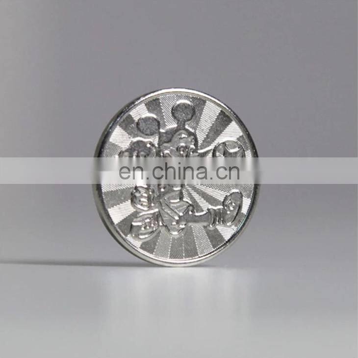 High Quality Palyground Use Custom Made Accepted Metal Stainless Steel Mickey Mouse Coin Currency