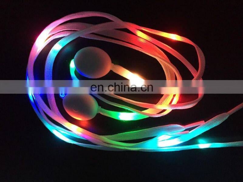 Fashion wholesale colorful platube elastic led shoelaces