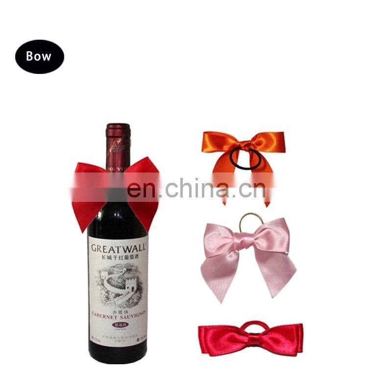 2016 Pre-tied Ribon Bow with Elastic Loop/Bottle Neck Decoration bow