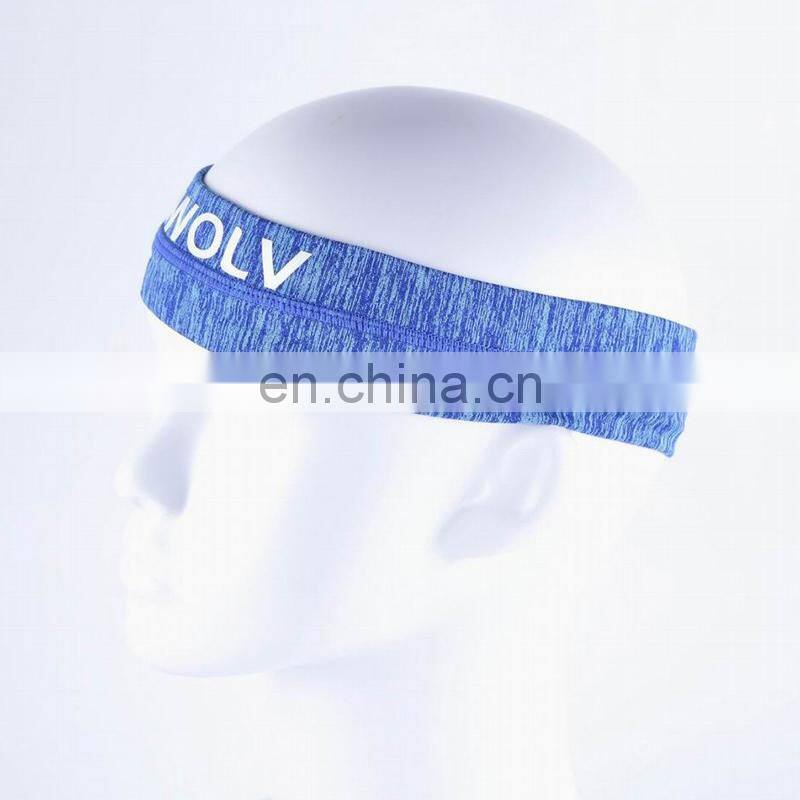 Black Polyolefin/Lycra Solid Moisture Wicking Headband