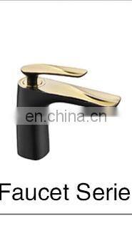 Commercial wall mounted vanity mixer tap black washing basin faucet