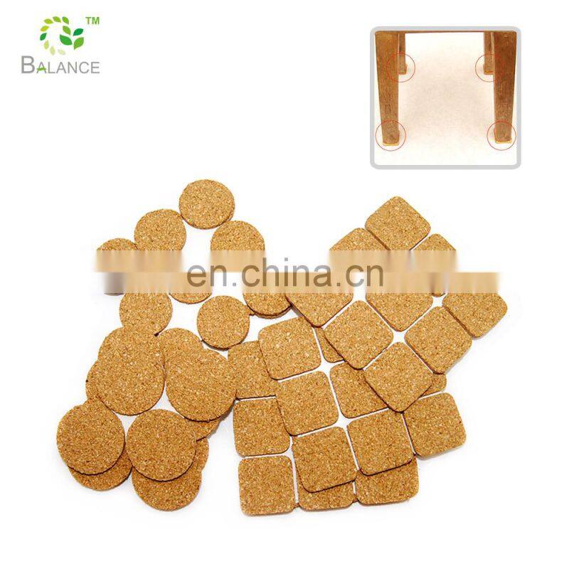 Hot sale cork board adhesive sheet pad for furniture protection