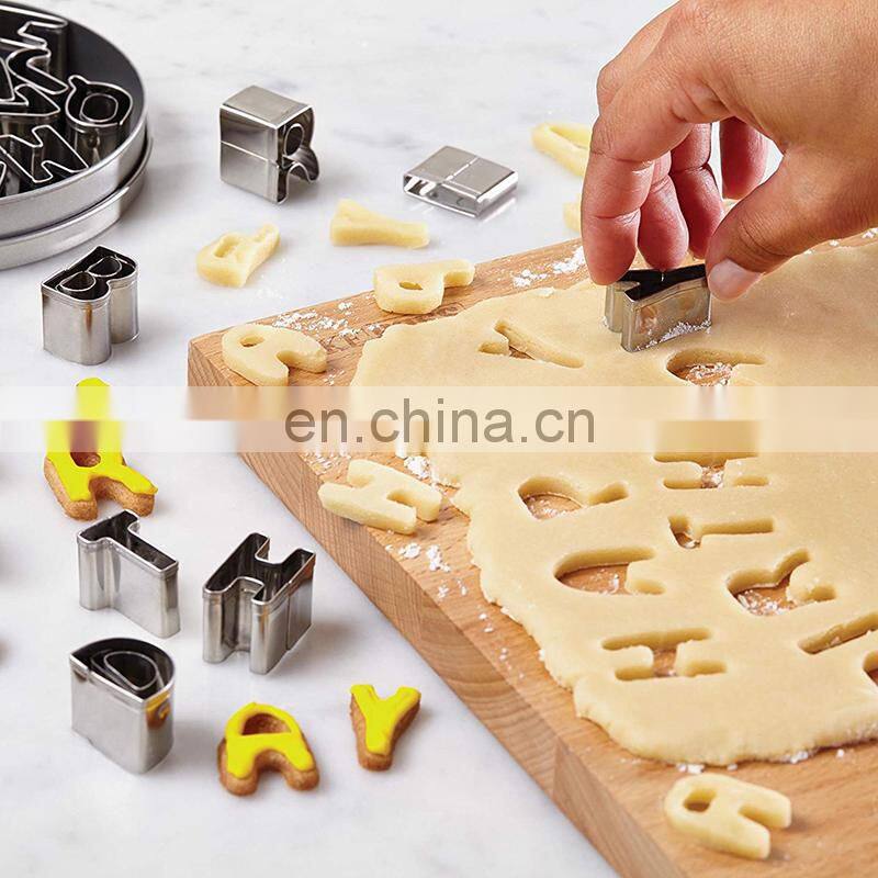 High Quality Stainless Steel 26 English letters Cake Mold Cookie Mold