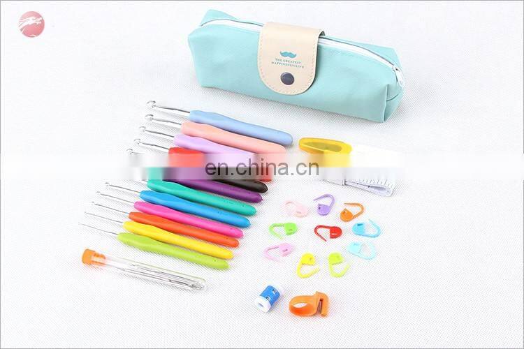 Custom packaging steel crochet hook set crochet hook doubl