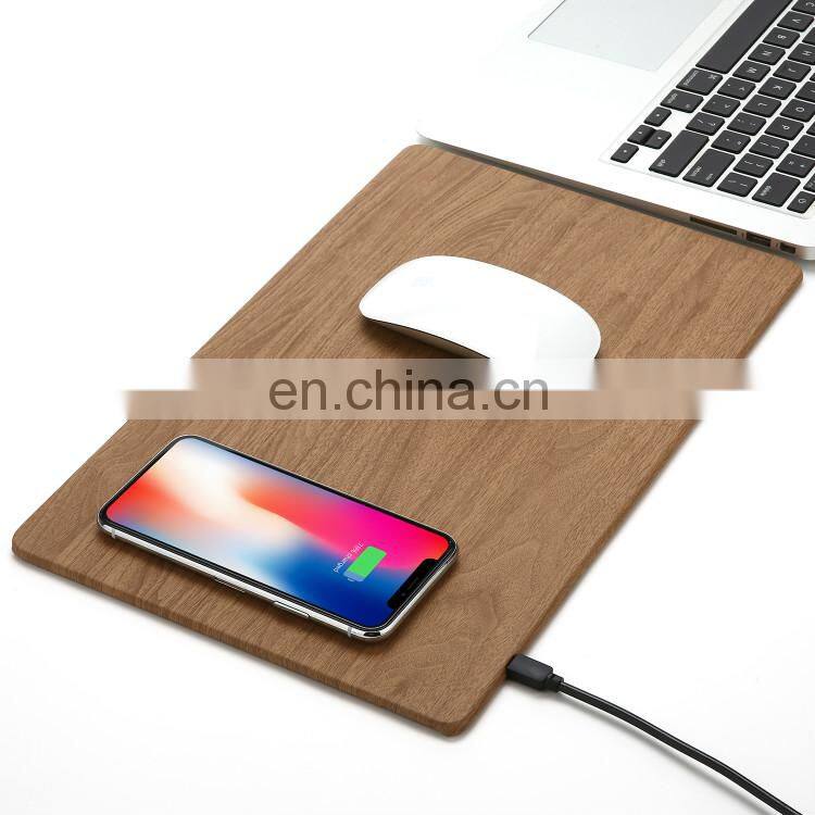OEM wireless mobile charging mousepad wireless charger mouse pad 10w 7.5W 5W