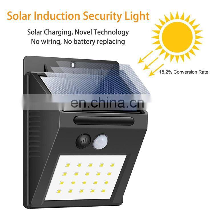 wholesale 30led IP67 Waterproof outdoor Motion Sensor Solar wall Light solar garden lamp